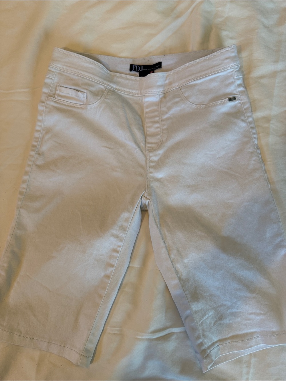 FUBU Women's White Bermuda Shorts